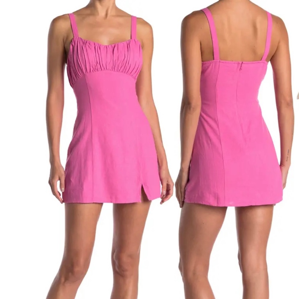 Pink mini dress